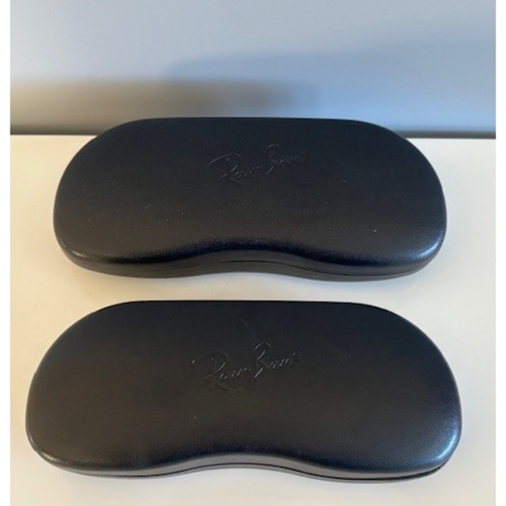 Lot of 2 Ray-Ban Black Hard Eyeglasses/Sunglasses Clamshell Cases